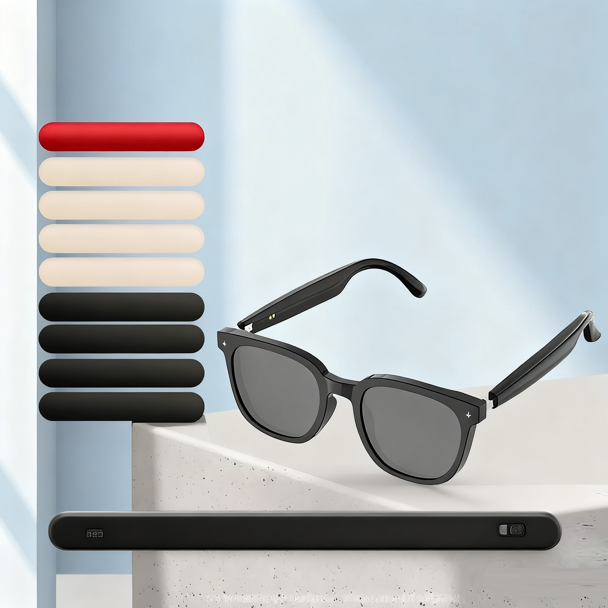 HY-C8 AI Intelligent Translation Wireless Bluetooth Glasses Earphones 75 Language Conference Simultaneous Interpretation