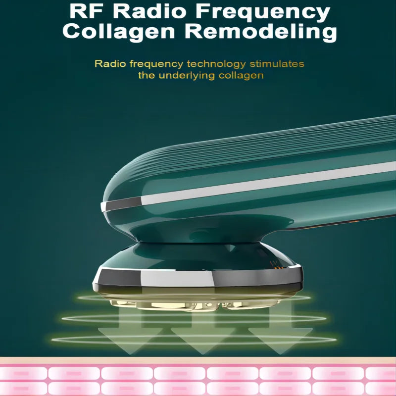 NNEOBA 5-in-1 EMS LED Facial Device with Vibration Massager Green-4