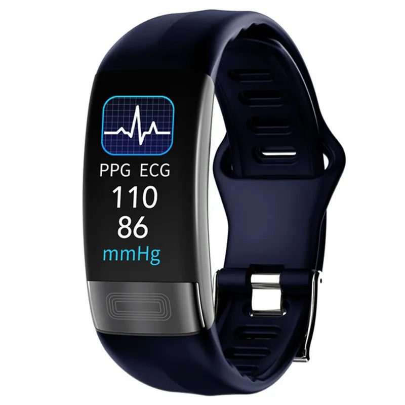 NNEOBA ECG PPG Smart Wristband Fitness Tracke Blue