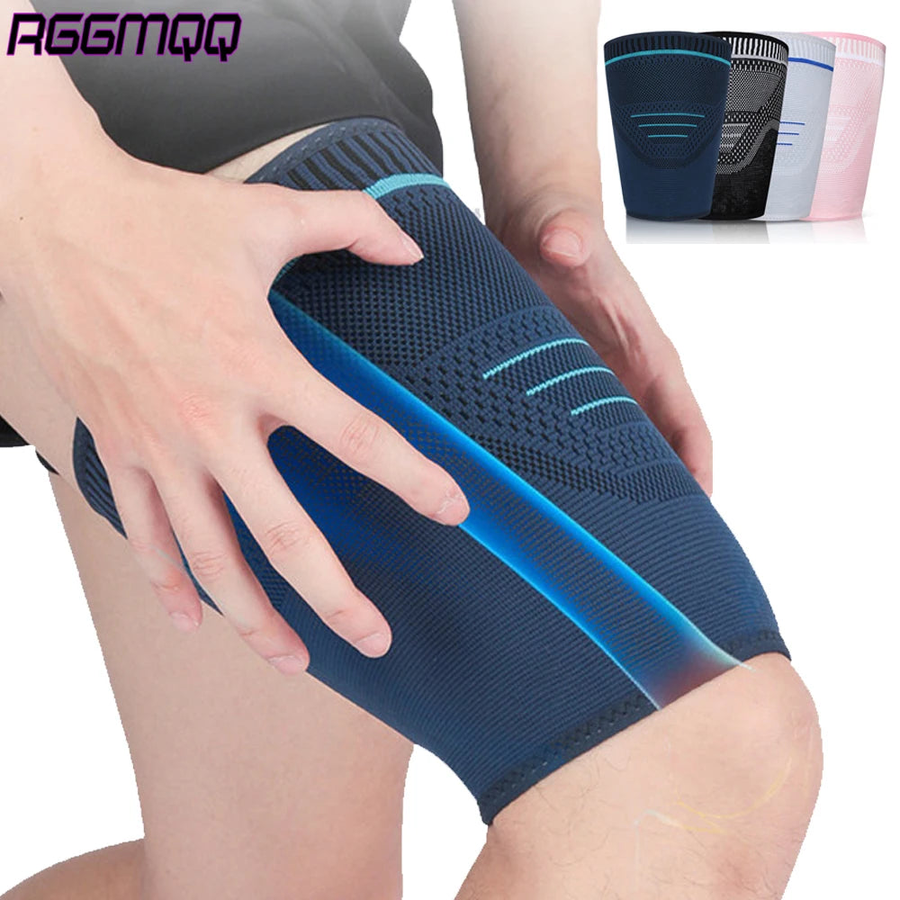 1PCS Thigh Compression Sleeves – Quad & Hamstring Support for Men & Women – Breathable Leg Sleeves for Running,Weightlifting,Gym