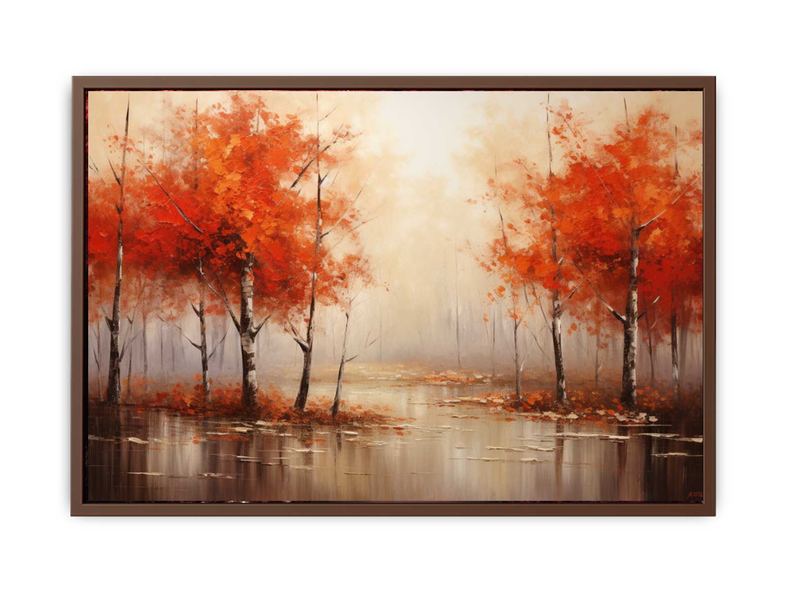 Red Forest  Art Canvas Art Print-6