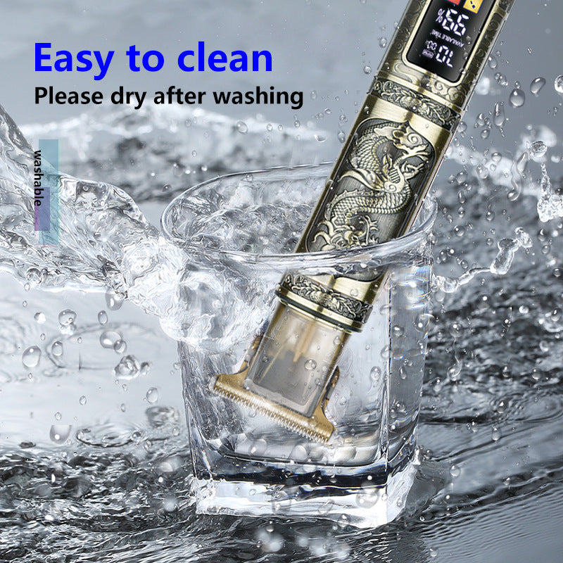 NNEDSZ Professional Buddha head Design Hair Clipper - Cordless Hair Trimmer with Digital Display, Adjustable Guards, and USB Charging-2