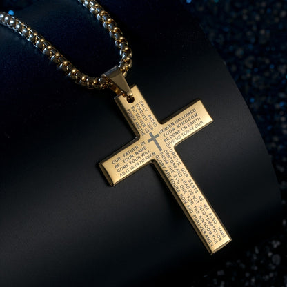 Collier pendentif croix de Pâques pour homme, collier tendance pour homme et femme, cadeau pour la fête des pères