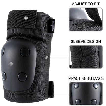 Adult/Kids Knee Pads Elbow Pads Wrist Guards 6 in 1 Protective Gear Set for Inline Roller Skating Skateboarding Scooter BMX - 𝐃𝐔𝐕𝐋𝐀𝐒𝐇𝐎𝐏