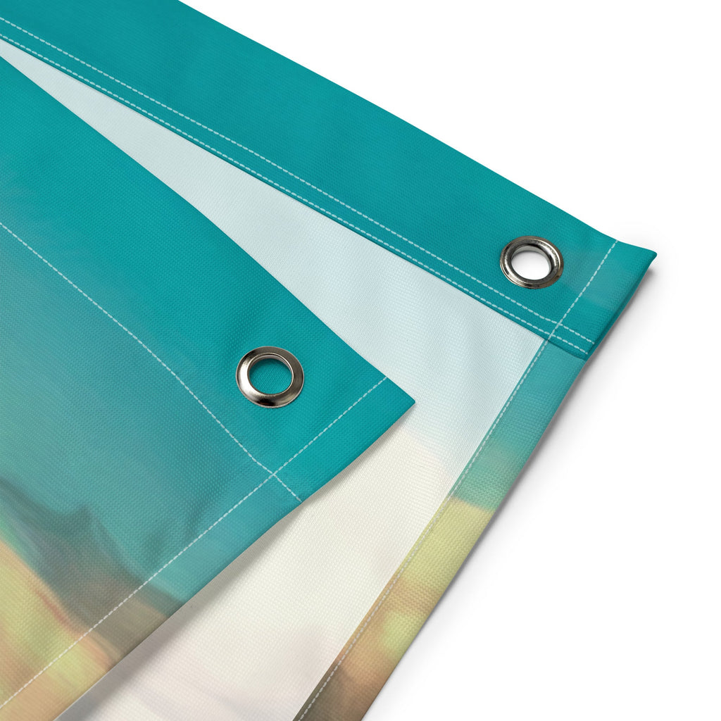 Beach flight Painting Flag Tapestry-2