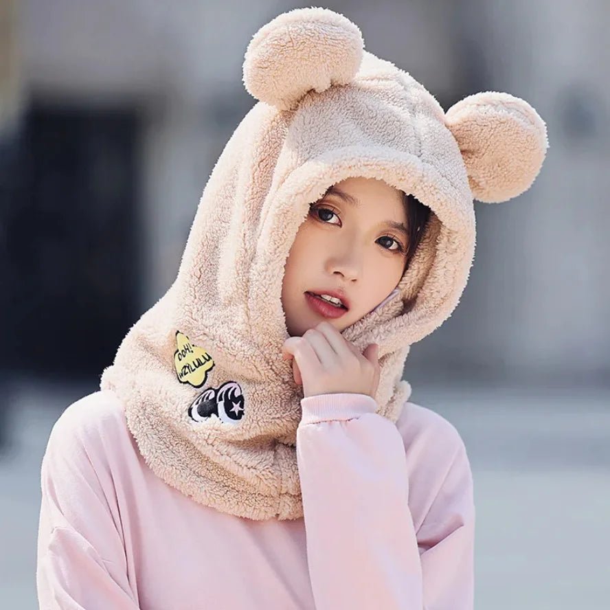 Animal Ear Ski Helmet Cover Bear Cat Ear Skiing Warmer Comfortable Soft Fleece Winter Warm Skiing Head Warmer Ski Accessories - 𝐃𝐔𝐕𝐋𝐀𝐒𝐇𝐎𝐏