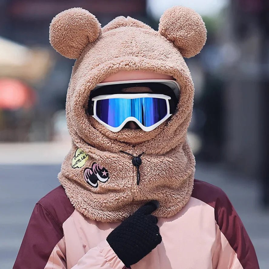 Animal Ear Ski Helmet Cover Bear Cat Ear Skiing Warmer Comfortable Soft Fleece Winter Warm Skiing Head Warmer Ski Accessories - 𝐃𝐔𝐕𝐋𝐀𝐒𝐇𝐎𝐏