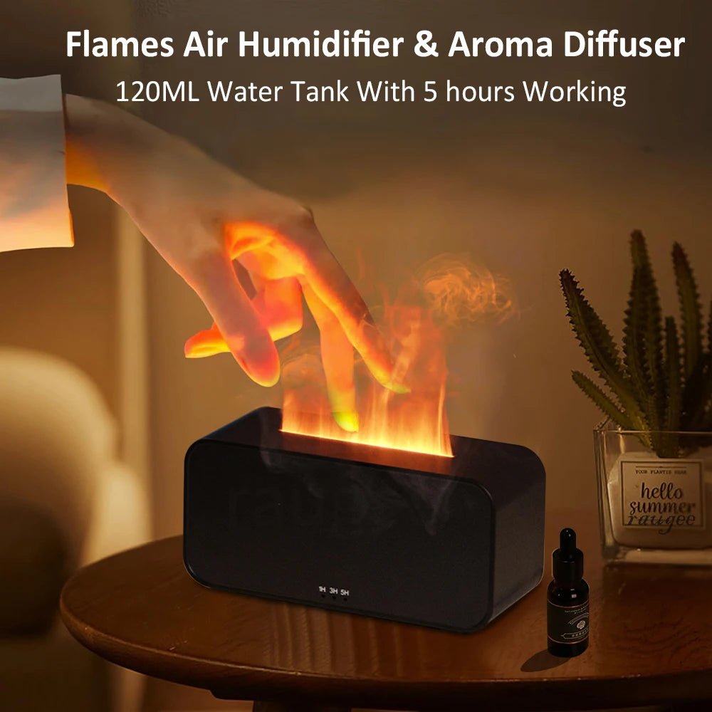 Aroma Diffuser Mini 7 Colorful Flame Air Humidifier Add Essential Oil Aromatherapy with Timing Setting for Home Bedroom Office - 𝐝𝐮𝐯𝐥𝐚𝐬𝐡𝐨𝐩.𝐜𝐨𝐦