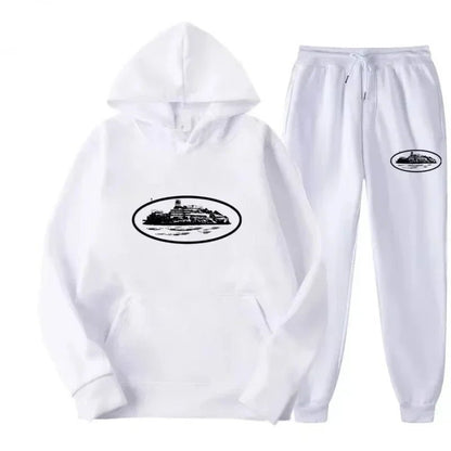 Attractive loose - fitting men's and women's sports shirt with a hooded jacket set. 2D printed devil's prisoner pattern. Comfortab - 𝐃𝐔𝐕𝐋𝐀𝐒𝐇𝐎𝐏