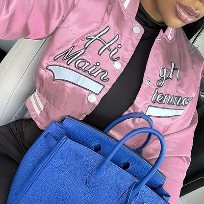 Autumn Women's New Sexy Embroidery Open Umbilical Loose Short Jacket Coat - 𝐃𝐔𝐕𝐋𝐀𝐒𝐇𝐎𝐏