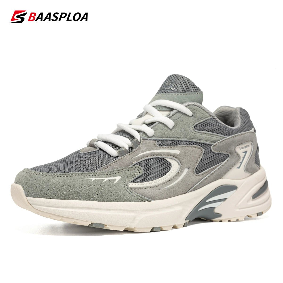Baasploa New Running Shoes Men Outdoor Fashion Lightweight Mesh Sports Shoes Male Casual Breathable Non - Slip Walking Shoes - 𝐝𝐮𝐯𝐥𝐚𝐬𝐡𝐨𝐩.𝐜𝐨𝐦
