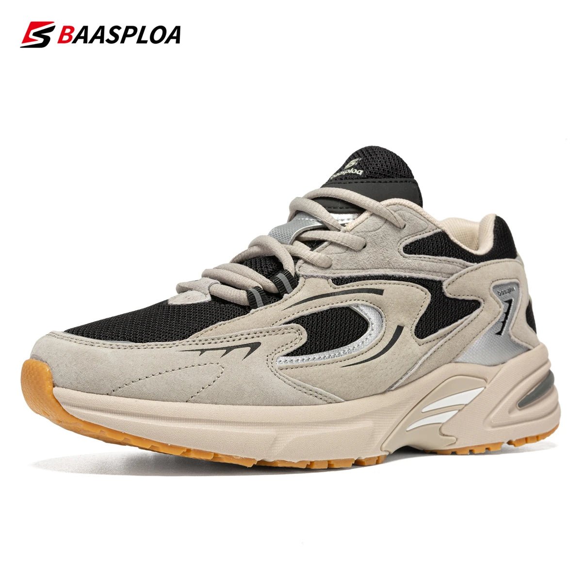 Baasploa New Running Shoes Men Outdoor Fashion Lightweight Mesh Sports Shoes Male Casual Breathable Non - Slip Walking Shoes - 𝐝𝐮𝐯𝐥𝐚𝐬𝐡𝐨𝐩.𝐜𝐨𝐦
