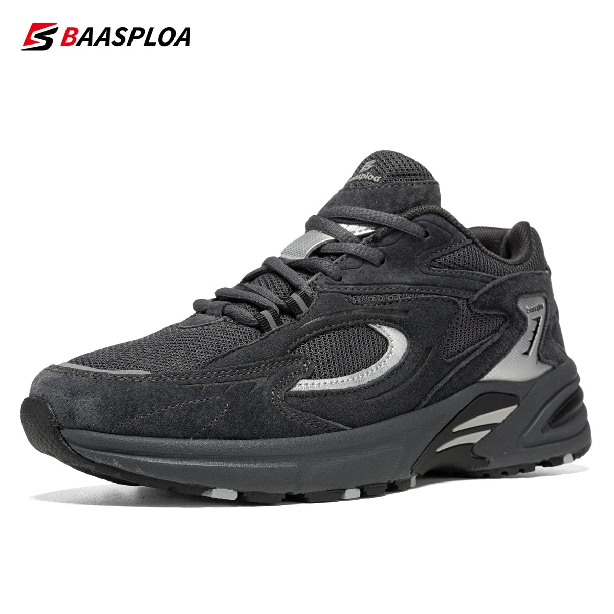 Baasploa New Running Shoes Men Outdoor Fashion Lightweight Mesh Sports Shoes Male Casual Breathable Non - Slip Walking Shoes - 𝐝𝐮𝐯𝐥𝐚𝐬𝐡𝐨𝐩.𝐜𝐨𝐦