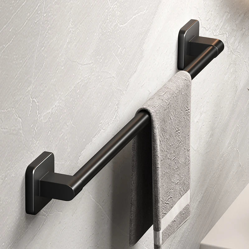 Bathroom Towel Holder White Without Drilling Bathroom Black Towel Rack Towel Bar Self - Adhesive Bathroom Towel Rack Towel Rail - 𝐃𝐔𝐕𝐋𝐀𝐒𝐇𝐎𝐏