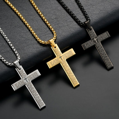 Collier pendentif croix de Pâques pour homme, collier tendance pour homme et femme, cadeau pour la fête des pères