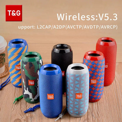 Bluetooth Speaker T&G TG117 Portable TWS Sound Box Waterproof Loudspeaker Outdoor Stereo Surround Speakers Support TF FM Radio - 𝐝𝐮𝐯𝐥𝐚𝐬𝐡𝐨𝐩.𝐜𝐨𝐦