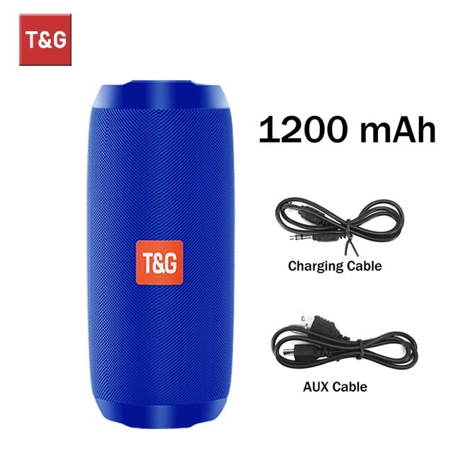 Bluetooth Speaker T&G TG117 Portable TWS Sound Box Waterproof Loudspeaker Outdoor Stereo Surround Speakers Support TF FM Radio - 𝐝𝐮𝐯𝐥𝐚𝐬𝐡𝐨𝐩.𝐜𝐨𝐦