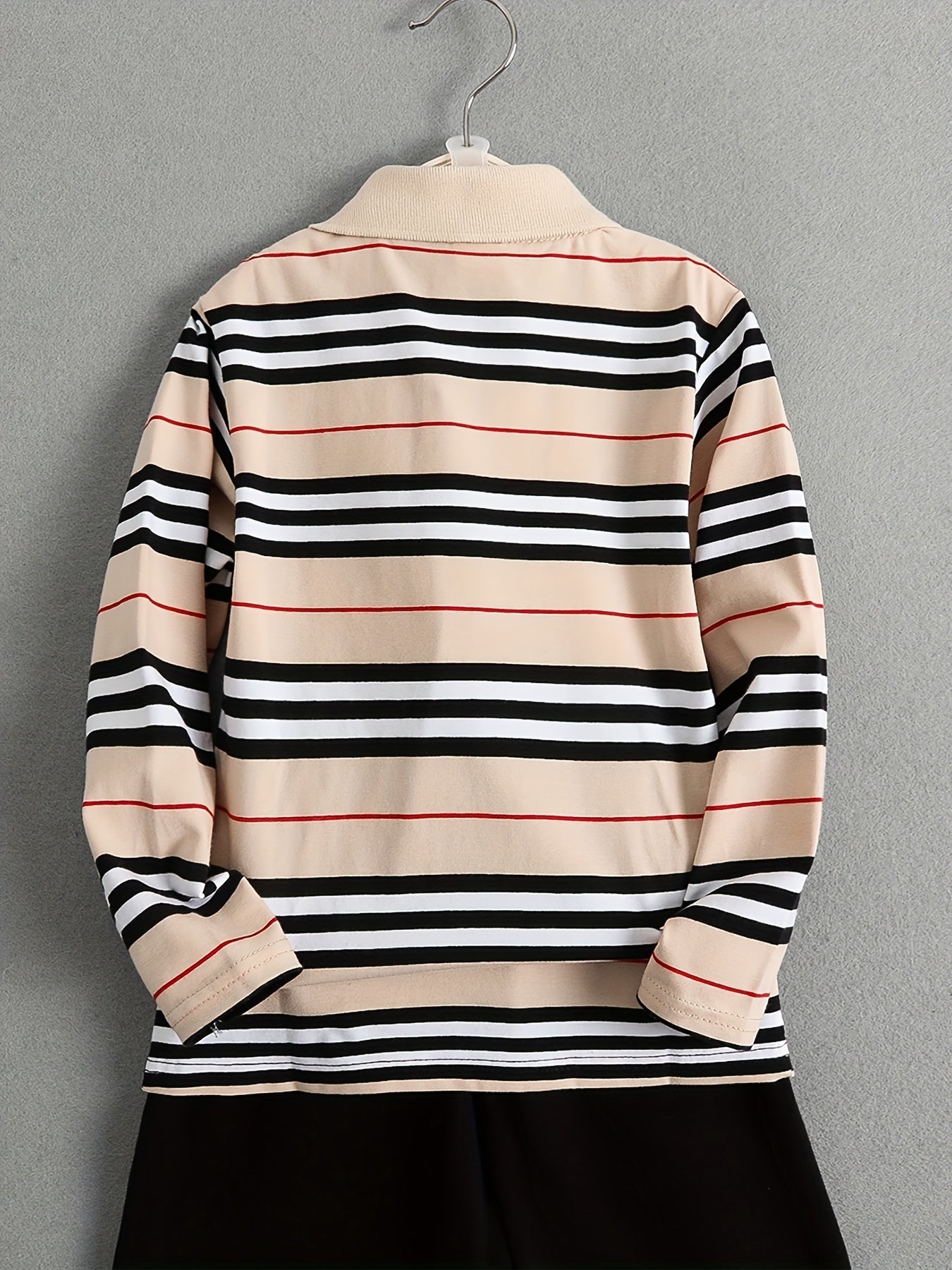 Boys' Casual Lapel Shirt Children's Top Long Sleeve T-Shirt Children's Clothing Comfortable Breathable - 𝐃𝐔𝐕𝐋𝐀𝐒𝐇𝐎𝐏