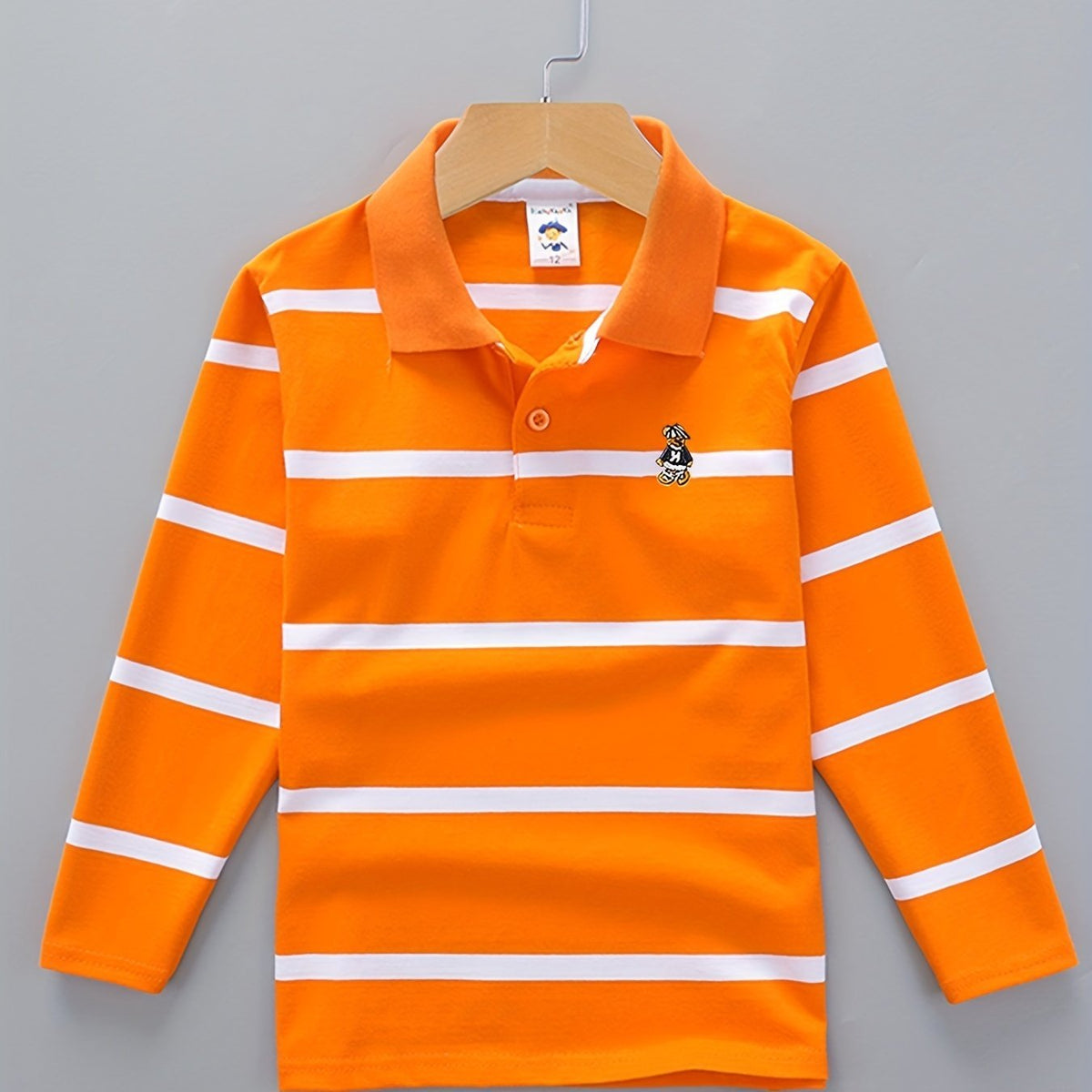 Boys' Casual Lapel Shirt Children's Top Long Sleeve T-Shirt Children's Clothing Comfortable Breathable - 𝐃𝐔𝐕𝐋𝐀𝐒𝐇𝐎𝐏
