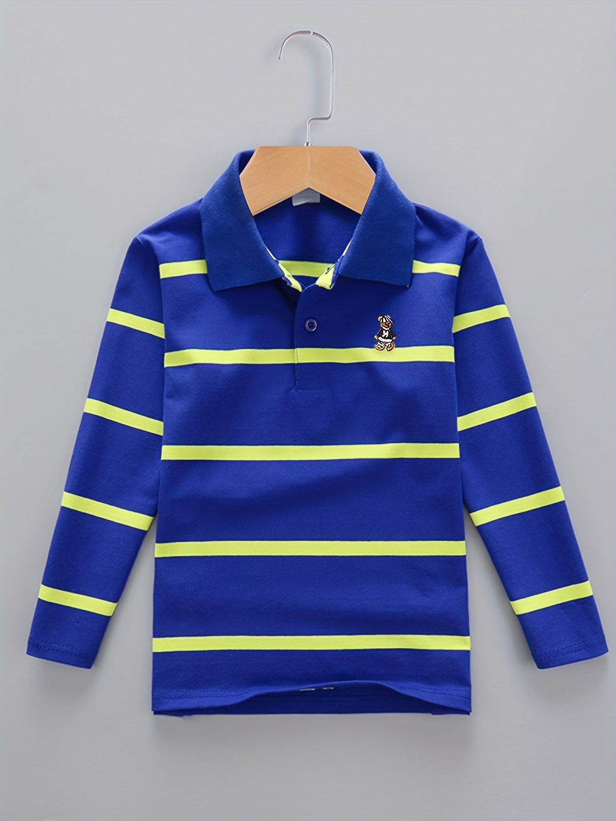Boys' Casual Lapel Shirt Children's Top Long Sleeve T-Shirt Children's Clothing Comfortable Breathable - 𝐃𝐔𝐕𝐋𝐀𝐒𝐇𝐎𝐏