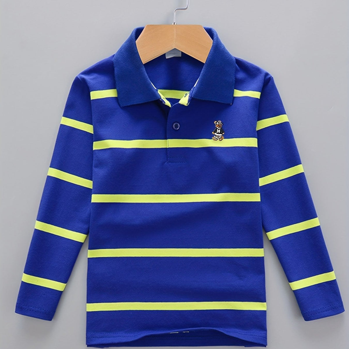 Boys' Casual Lapel Shirt Children's Top Long Sleeve T-Shirt Children's Clothing Comfortable Breathable - 𝐃𝐔𝐕𝐋𝐀𝐒𝐇𝐎𝐏