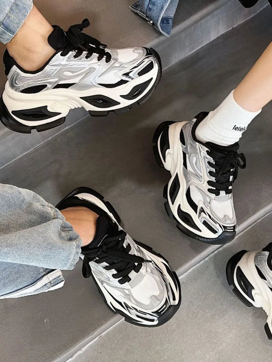 Breathable Chunky Platform Sneakers - 𝐃𝐔𝐕𝐋𝐀𝐒𝐇𝐎𝐏