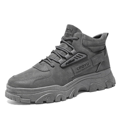 Breathable high top workwear shoes for men anti slip and wear - resistant sports and leisure safety shoes - 𝐝𝐮𝐯𝐥𝐚𝐬𝐡𝐨𝐩.𝐜𝐨𝐦
