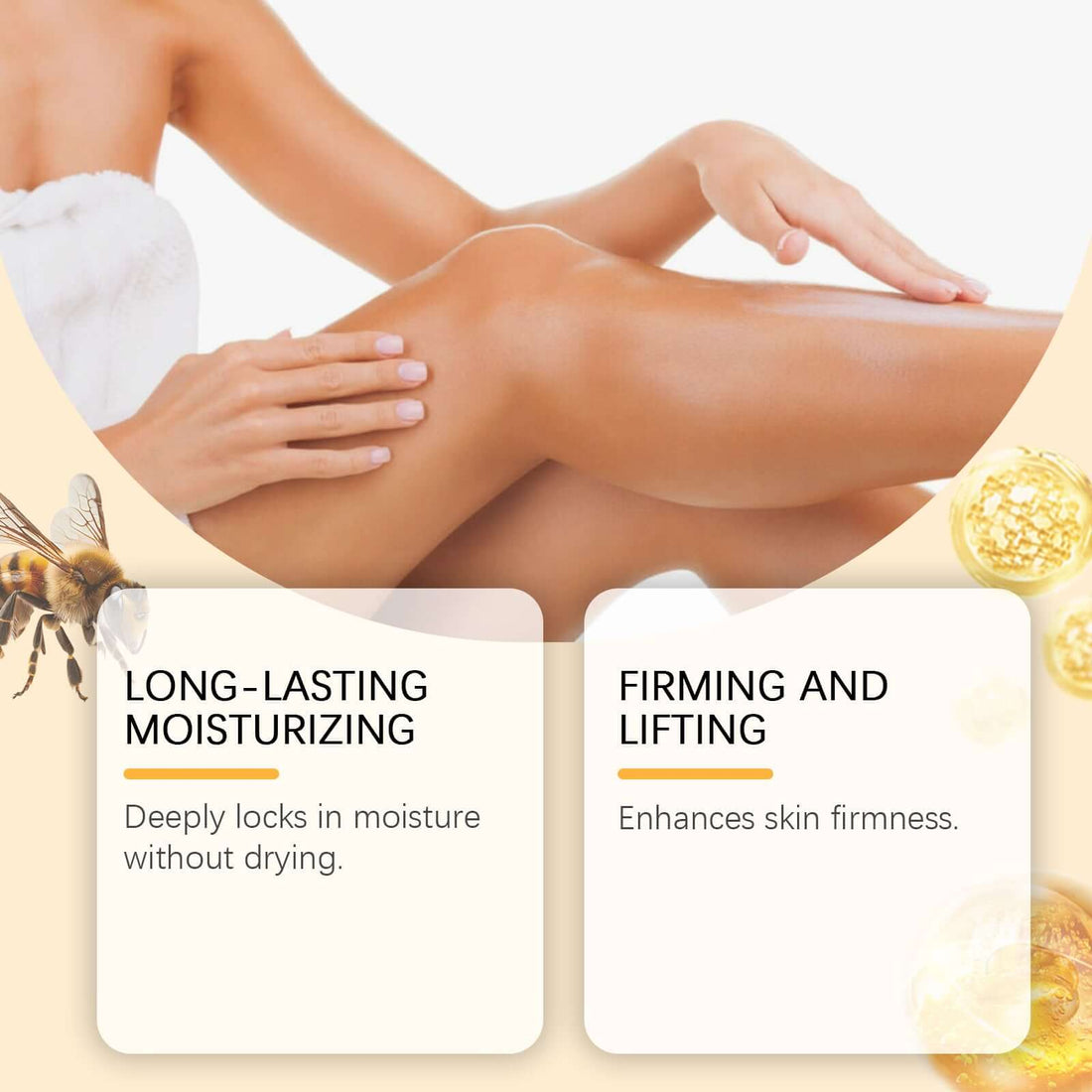 Crème de soins nourrissante pour la peau à ingrédients doux, texture crémeuse, visage et corps, pour une peau hydratée et apaisée.