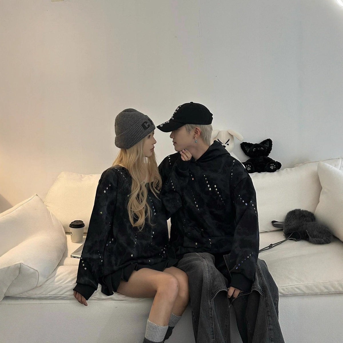 Casual Round Neck Sweatshirt for Men, Gradient Design, Loose Fit Long Sleeve T-Shirt - 𝐝𝐮𝐯𝐥𝐚𝐬𝐡𝐨𝐩.𝐜𝐨𝐦