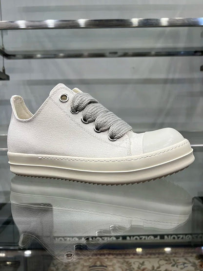 Casual Shoes Men Canvas Beige Low Top Brand Jumbo Lace Up Ro Thick Sole Luxury Designer Trainers Women Street Flat Sneakers - 𝐝𝐮𝐯𝐥𝐚𝐬𝐡𝐨𝐩.𝐜𝐨𝐦