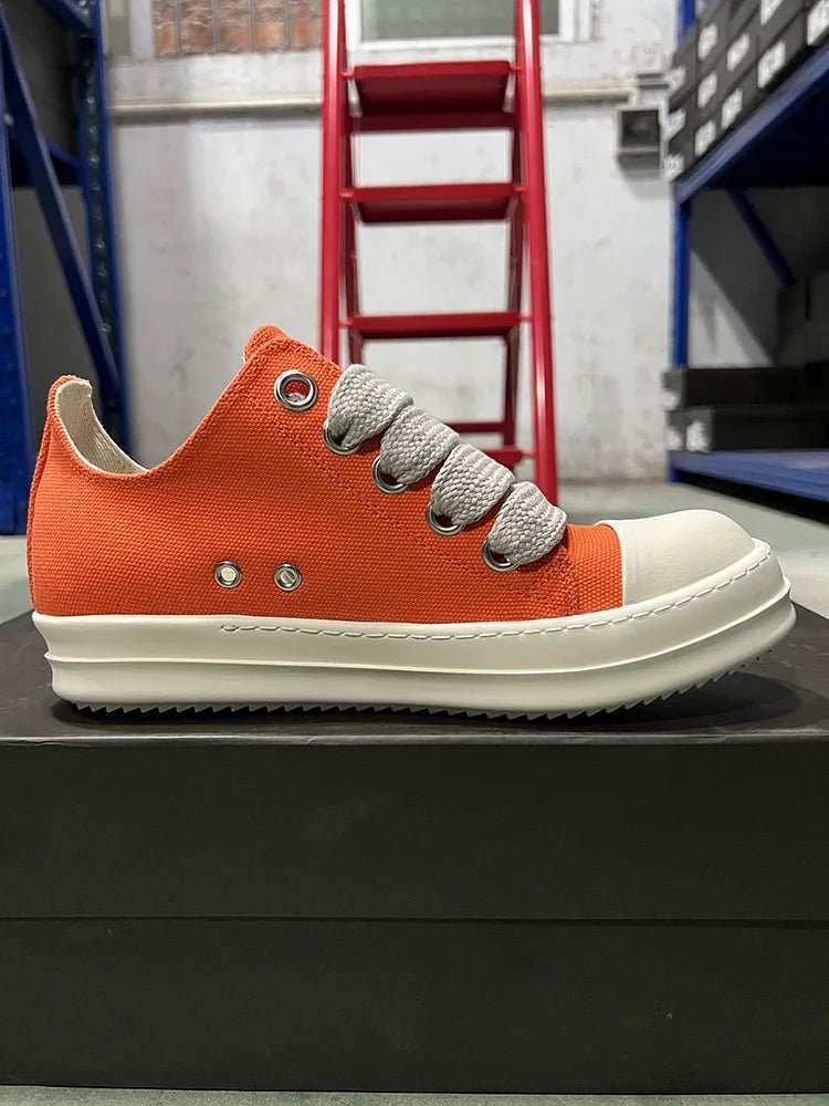 Casual Shoes Men Canvas Beige Low Top Brand Jumbo Lace Up Ro Thick Sole Luxury Designer Trainers Women Street Flat Sneakers - 𝐝𝐮𝐯𝐥𝐚𝐬𝐡𝐨𝐩.𝐜𝐨𝐦