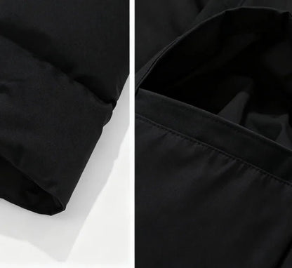 Casual Winter Windproof Puffer Jacket Large Size Plus 100% Polyester Fiber Vest Stand Collar Zipper Canvas Knitted - 𝐃𝐔𝐕𝐋𝐀𝐒𝐇𝐎𝐏