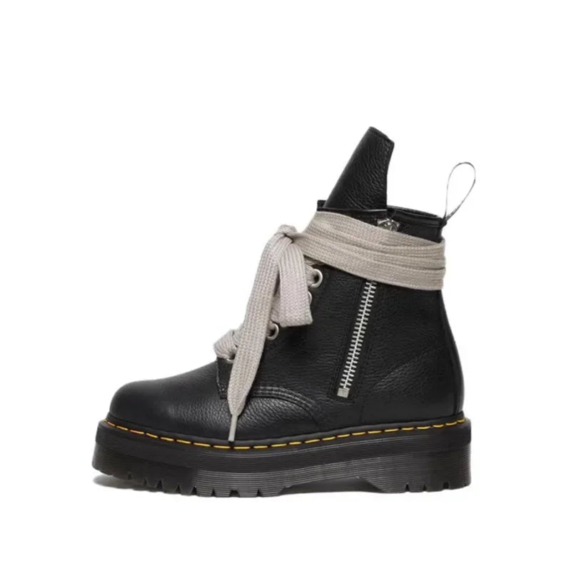 Cross Strap High - Top Boots for Men Side Zippers Outdoor Booties Male Shoes Unisex Luxury Handmade Novelty Shoes New in Boots s - 𝐃𝐔𝐕𝐋𝐀𝐒𝐇𝐎𝐏