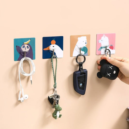 Cute Cartoon Hole - Free Wall Hanging Sticky Hook Seamless Key Coat Creative Kitchen Animal Sticky Hook - 𝐝𝐮𝐯𝐥𝐚𝐬𝐡𝐨𝐩.𝐜𝐨𝐦