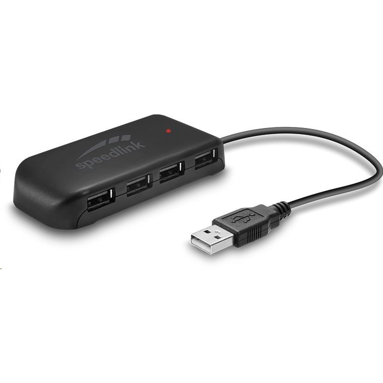 USB Hub SpeedLink Snappy Evo USB 2.0/7 x USB 2.0, aktívny - čierny (SL-140005-BK)