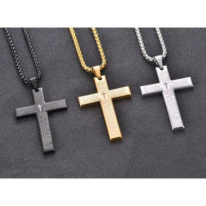 Collier pendentif croix de Pâques pour homme, collier tendance pour homme et femme, cadeau pour la fête des pères