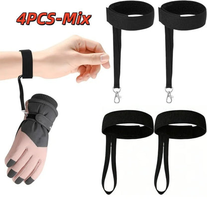 Elastic Wrist Straps for Ski and Snowboard Gloves Adjustable Ski Glove Lead for Men and Women Sport Skiing Glove Safet - y Strap - 𝐃𝐔𝐕𝐋𝐀𝐒𝐇𝐎𝐏