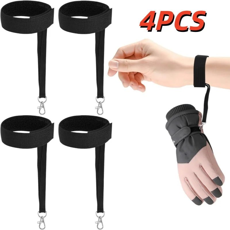Elastic Wrist Straps for Ski and Snowboard Gloves Adjustable Ski Glove Lead for Men and Women Sport Skiing Glove Safet - y Strap - 𝐃𝐔𝐕𝐋𝐀𝐒𝐇𝐎𝐏