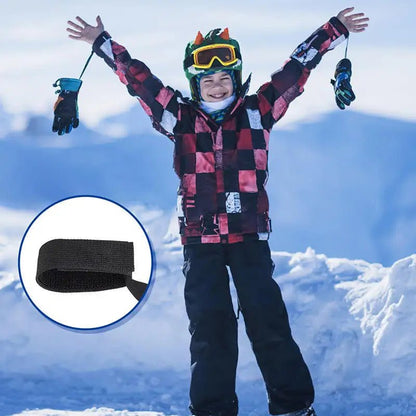 Elastic Wrist Straps for Ski and Snowboard Gloves Adjustable Ski Glove Lead for Men and Women Sport Skiing Glove Safet - y Strap - 𝐃𝐔𝐕𝐋𝐀𝐒𝐇𝐎𝐏