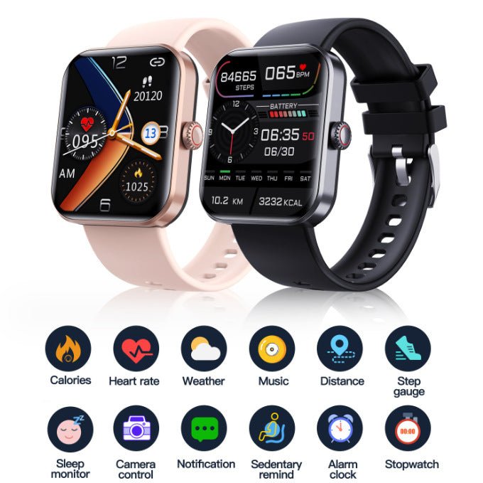 F57L sports wristband heart rate blood pressure monitoring body temperature information push Bluetooth smart watch - 𝐃𝐔𝐕𝐋𝐀𝐒𝐇𝐎𝐏