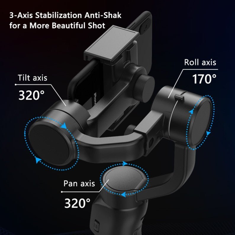 F8 mobile phone camera stabilizer handheld three - axis anti shake platform Tiktok live broadcast tripod short video camera stabilizer - 𝐝𝐮𝐯𝐥𝐚𝐬𝐡𝐨𝐩.𝐜𝐨𝐦