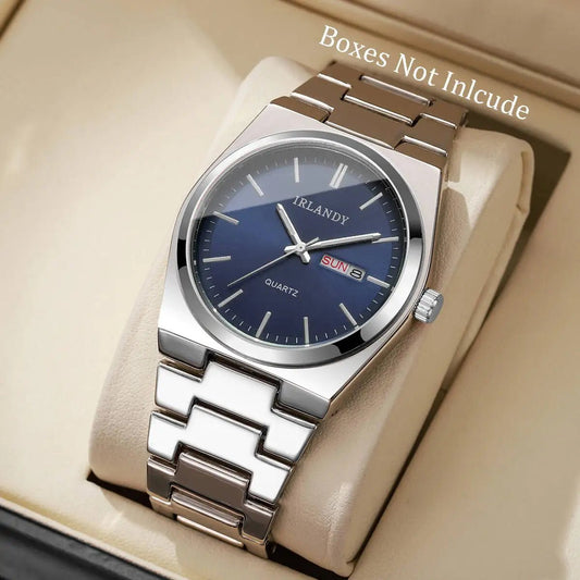 Fashion Men's Calendar Quartz Watch Luxury Men Business Watches For Mens Clock Reloj Hombre（Without Box） - 𝐝𝐮𝐯𝐥𝐚𝐬𝐡𝐨𝐩.𝐜𝐨𝐦