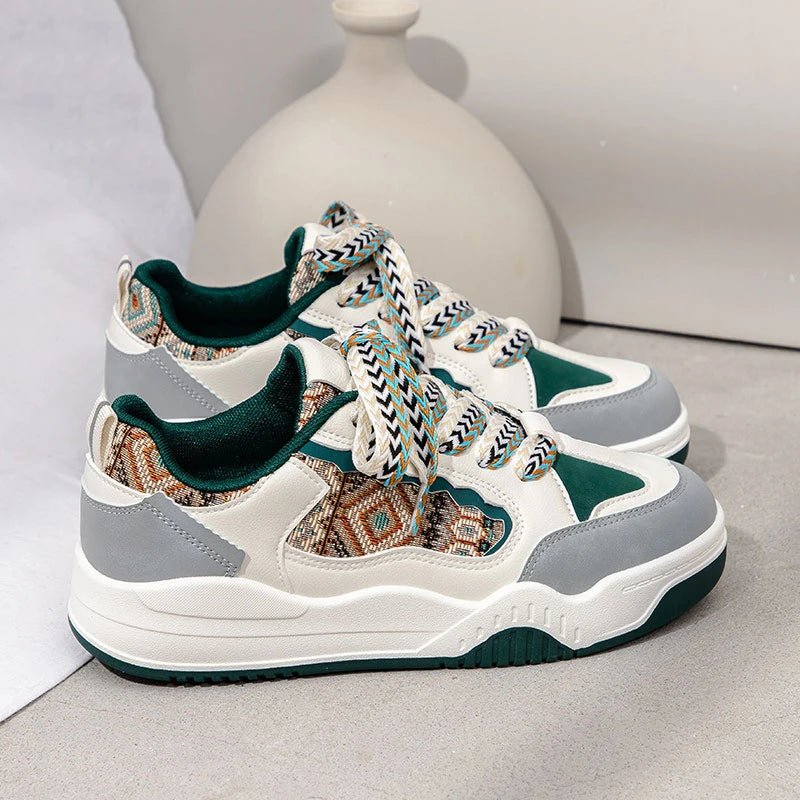 Fashion Women's Shoes Spring Casual Thick Sole Designer Sneakers Girls Breathable Lace - up Colorful Ladies Shoes Women Sneakers - 𝐝𝐮𝐯𝐥𝐚𝐬𝐡𝐨𝐩.𝐜𝐨𝐦