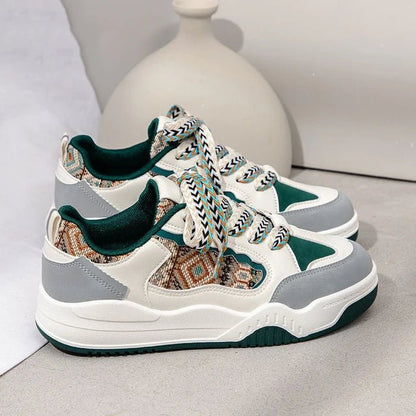 Fashion Women's Shoes Spring Casual Thick Sole Designer Sneakers Girls Breathable Lace - up Colorful Ladies Shoes Women Sneakers - 𝐝𝐮𝐯𝐥𝐚𝐬𝐡𝐨𝐩.𝐜𝐨𝐦