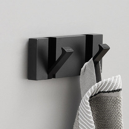 Folding Towel Hanger 2ways Installation Wall Hooks Coat Clothes Holder for Bathroom Kitchen Bedroom Hallway, Black Gold - 𝐝𝐮𝐯𝐥𝐚𝐬𝐡𝐨𝐩.𝐜𝐨𝐦