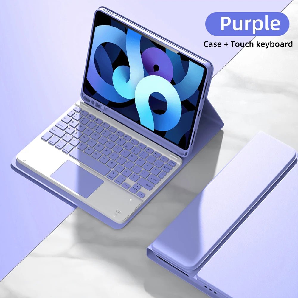 For iPad Air 4th 10.9" 2020 A2072 A2316 A2324 A2325 Keyboard Case for iPad Air 5th 10.9" 2022 A2588 A2589 A2591 Case - 𝐃𝐔𝐕𝐋𝐀𝐒𝐇𝐎𝐏