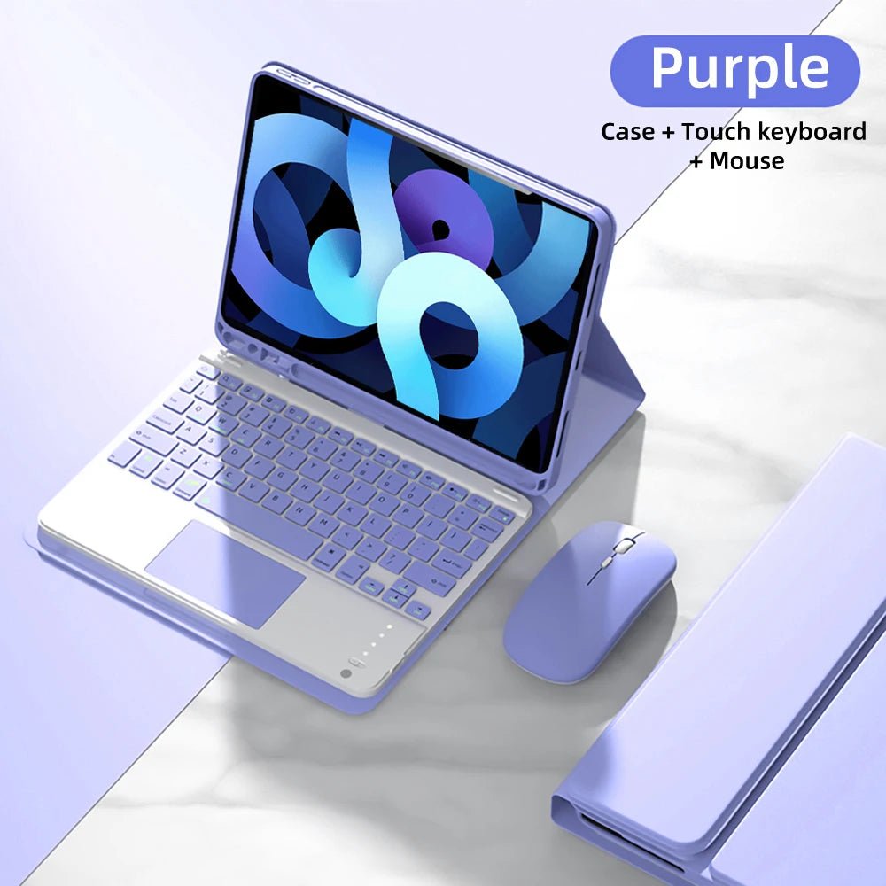 For iPad Air 4th 10.9" 2020 A2072 A2316 A2324 A2325 Keyboard Case for iPad Air 5th 10.9" 2022 A2588 A2589 A2591 Case - 𝐃𝐔𝐕𝐋𝐀𝐒𝐇𝐎𝐏