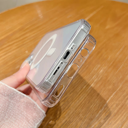 For Magsafe Transparent Magnetic Phone Case For Sumsung S25 S24 S23 S22 S21 FE S20 Ultra Plus A56 A36 A26 A06 Shockproof Cover - 𝐃𝐔𝐕𝐋𝐀𝐒𝐇𝐎𝐏