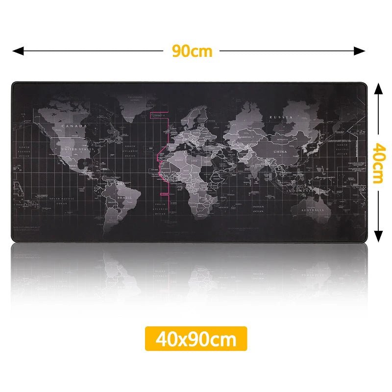 Gaming Mouse Pad Computer Mousepad Large Mouse Pad Gamer RGB World Map Big Mouse Carpet PC Desk RGB Mat - 𝐃𝐔𝐕𝐋𝐀𝐒𝐇𝐎𝐏