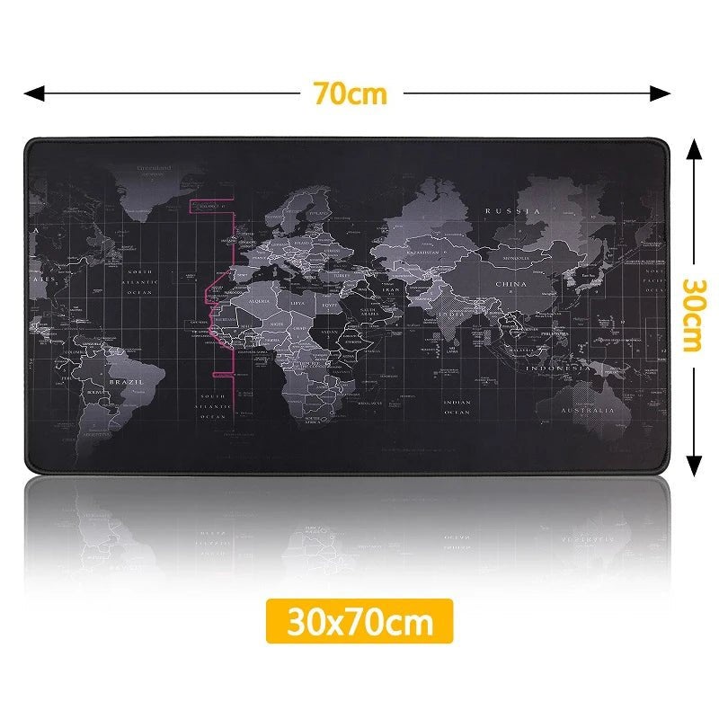 Gaming Mouse Pad Computer Mousepad Large Mouse Pad Gamer RGB World Map Big Mouse Carpet PC Desk RGB Mat - 𝐃𝐔𝐕𝐋𝐀𝐒𝐇𝐎𝐏